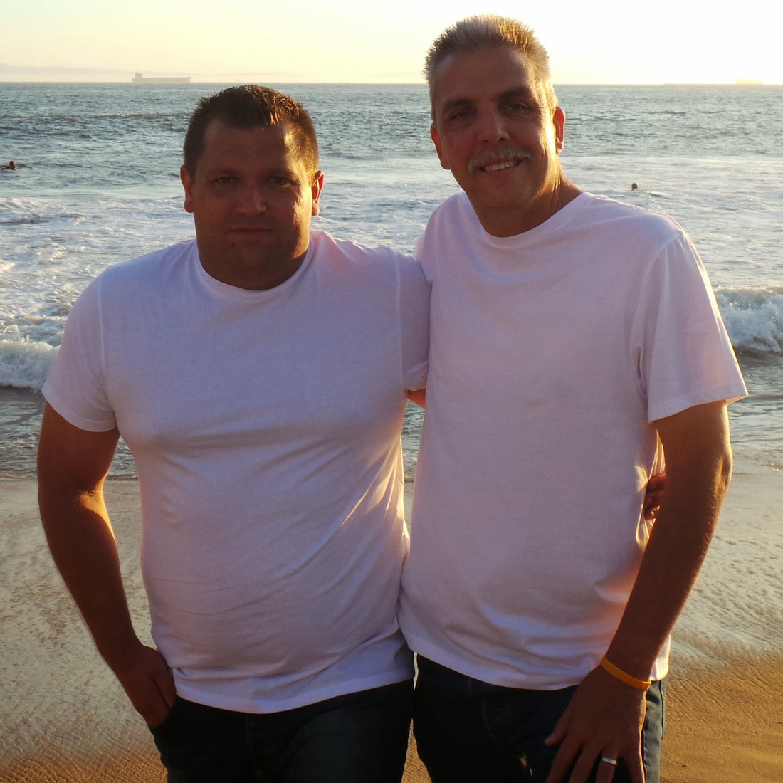 Leukemia survivor Fred Schmitthammer with bone marrow donor Pierre, whose stem cell donation helped save Fred's life after an Acute Myeloid Leukemia diagnosis.