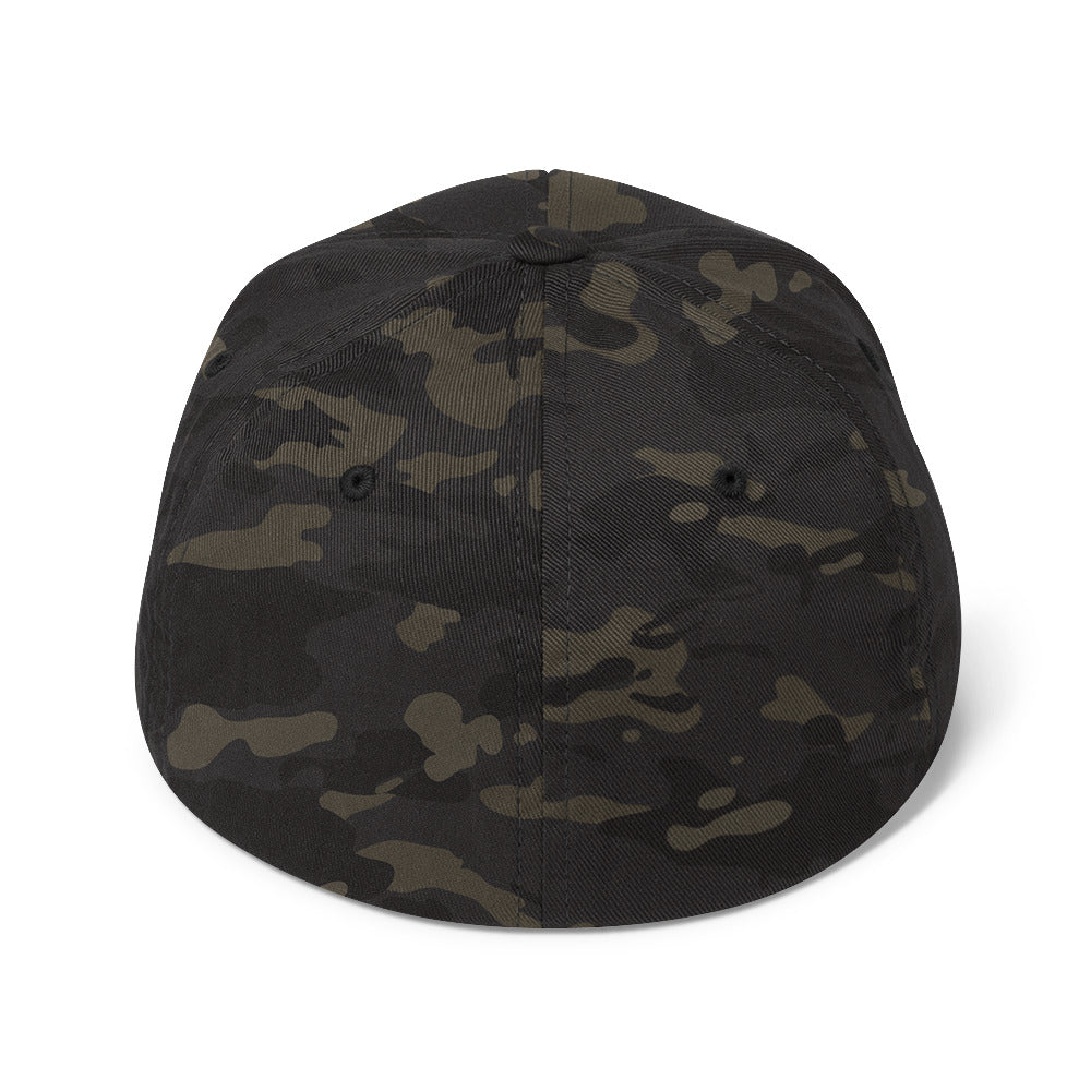 Back view of multicam black Sonoran Roast Structured Twill Cap