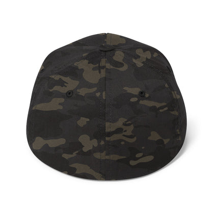 Back view of multicam black Sonoran Roast Structured Twill Cap