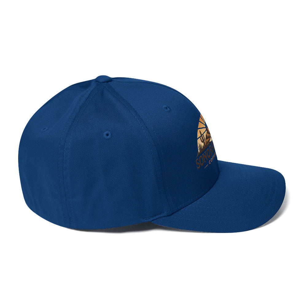 Right side view of royal blue Sonoran Roast Structured Twill Cap