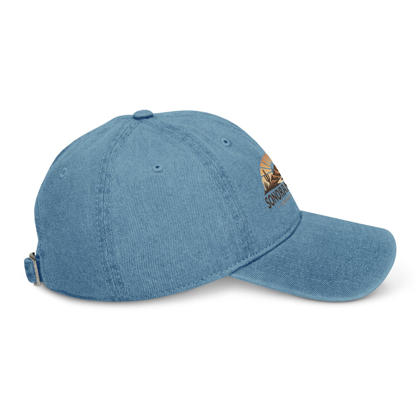 Right side view of blue Sonoran Roast Denim Hat