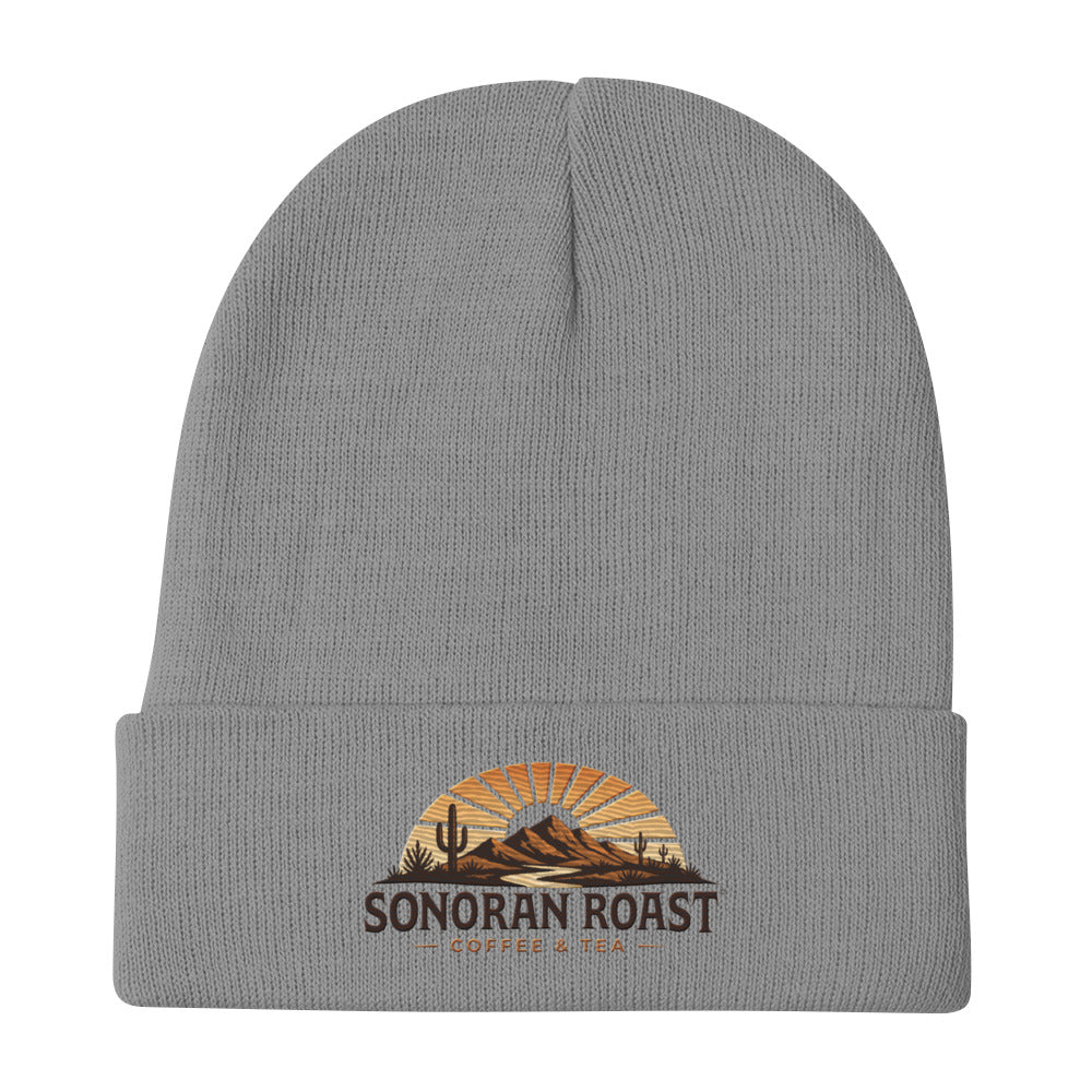 Sonoran Roast Embroidered Beanie in gray