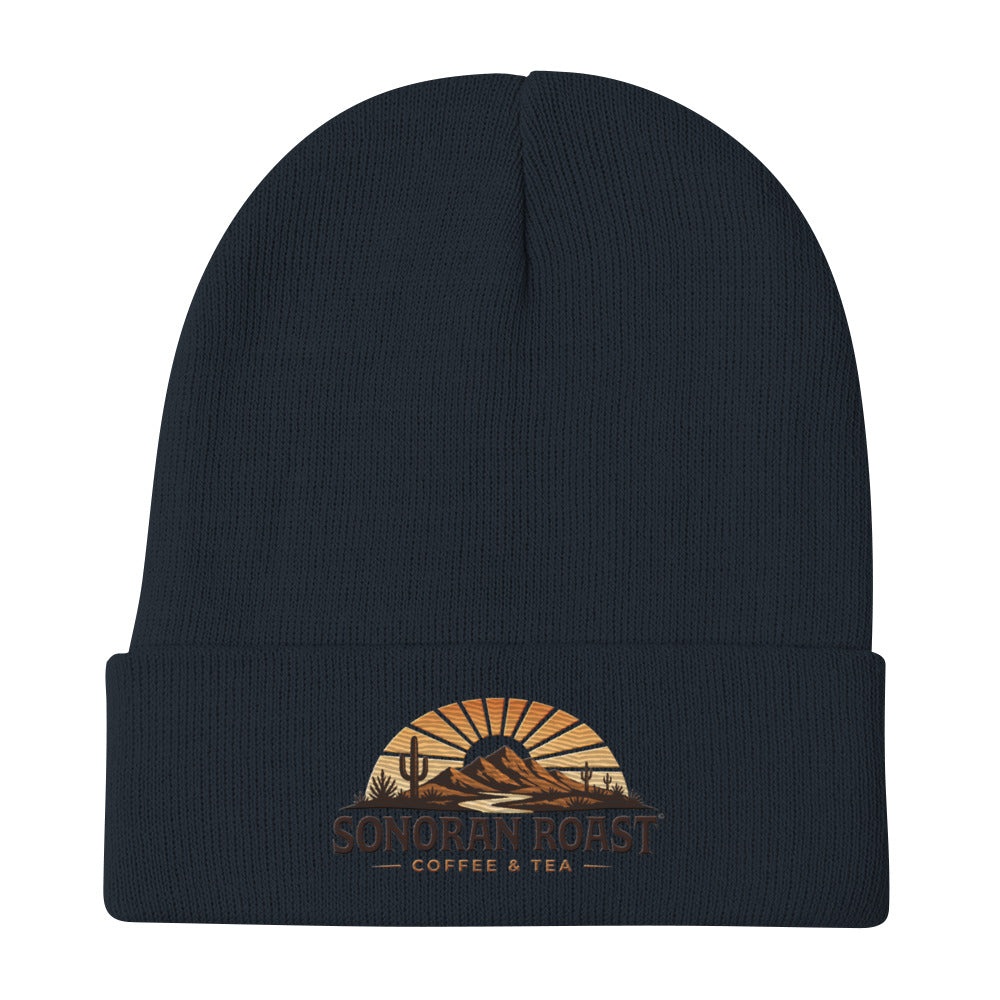 Sonoran Roast Embroidered Beanie in navy