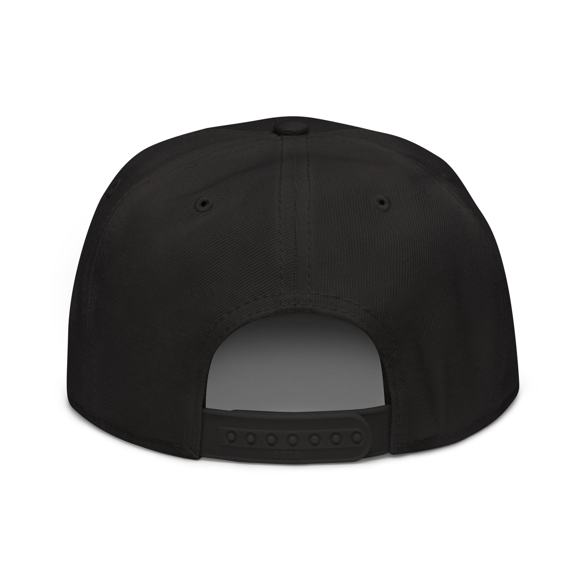 Back view of black Sonoran Roast Snapback Hat