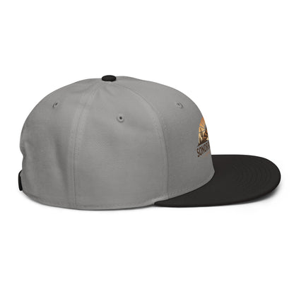 Right side view of black and gray Sonoran Roast Snapback Hat