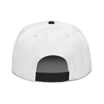 Back view of black and white Sonoran Roast Snapback Hat