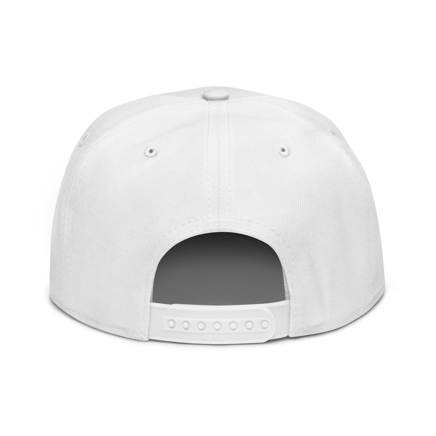 Back view of white Sonoran Roast Snapback Hat